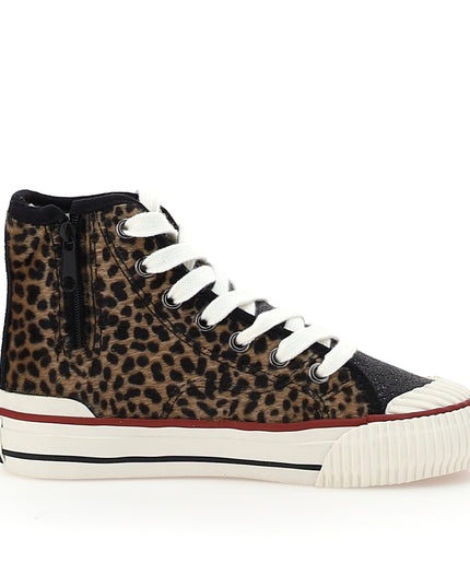 kids atelier master of arts Black Mickey Leopad High Top Sneakers