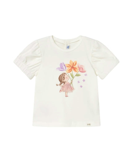 kids atelier mayoral White Doll T-Shirt