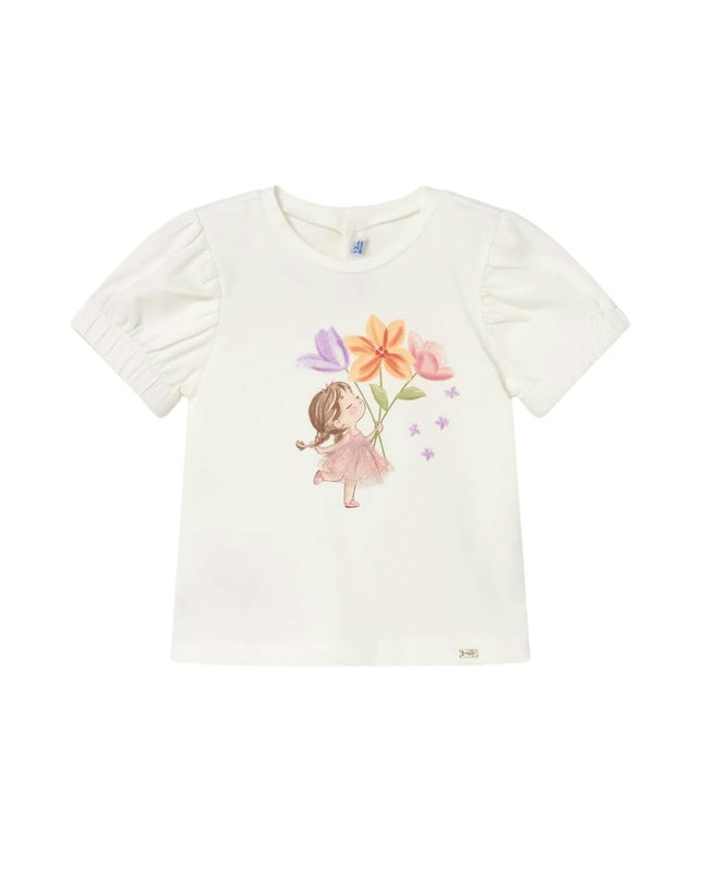 kids atelier mayoral White Doll T-Shirt