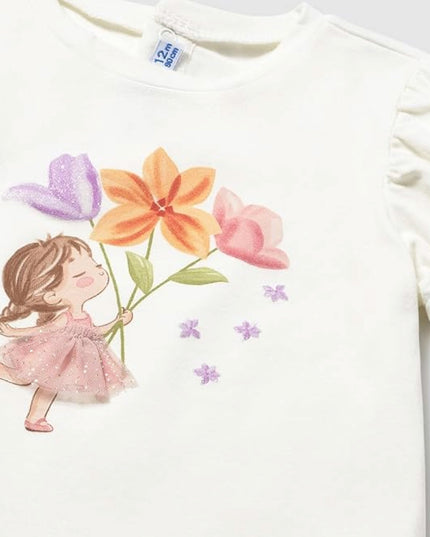 kids atelier mayoral White Doll T-Shirt