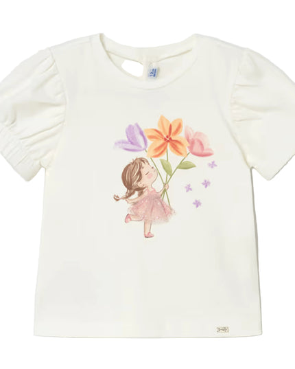 kids atelier mayoral White Doll T-Shirt