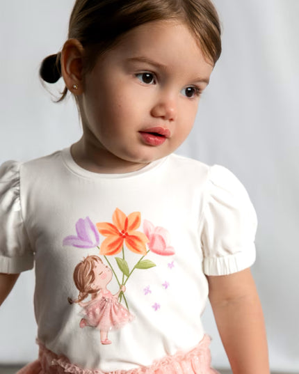 kids atelier mayoral White Doll T-Shirt