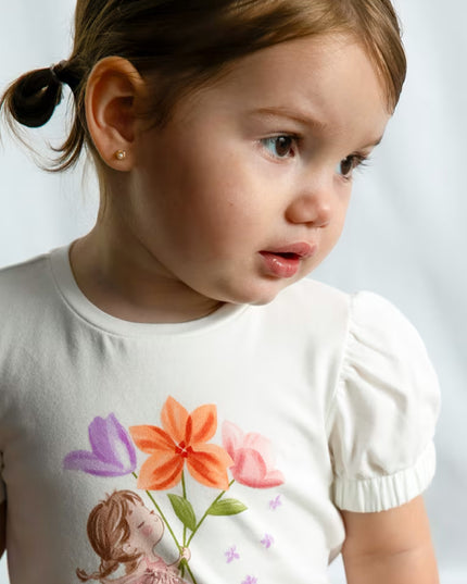 kids atelier mayoral White Doll T-Shirt