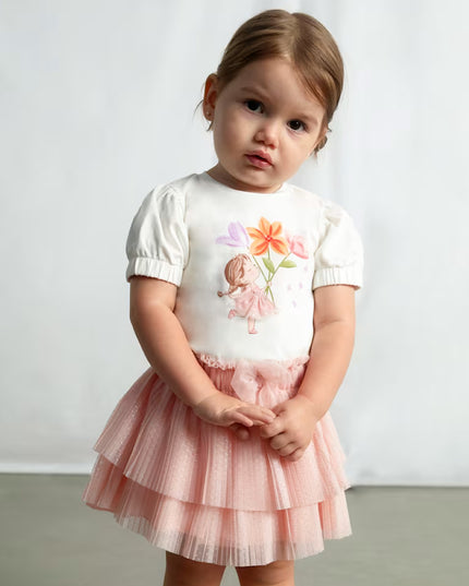 kids atelier mayoral White Doll T-Shirt