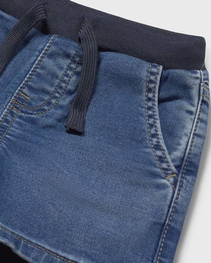 kids atelier mayoral Blue Denim Baby Shorts