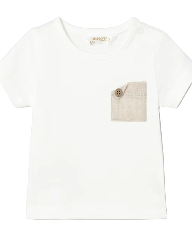 kids atelier mayoral Beige & White Summer Outfit