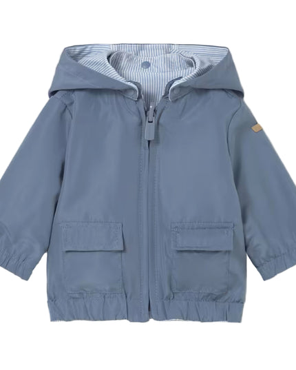 Kids atelier mayoral Light Blue Striped Hooded Jacket