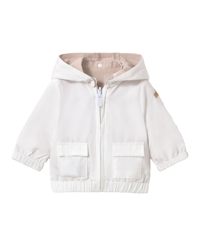 kids atelier mayoral Beige Striped Hooded Jacket