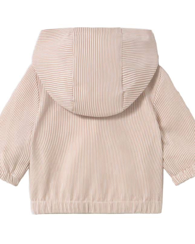 kids atelier mayoral Beige Striped Hooded Jacket