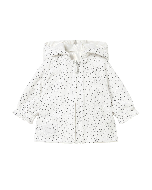 kids atelier mayoral White Hooded Glossy Jacket