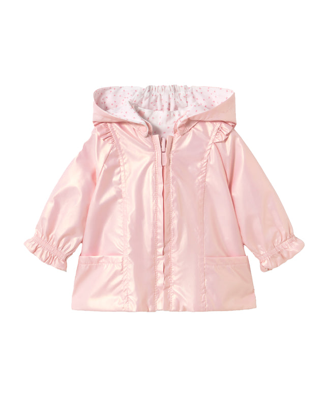kids atelier mayoral Pink Hooded Glossy Jacket