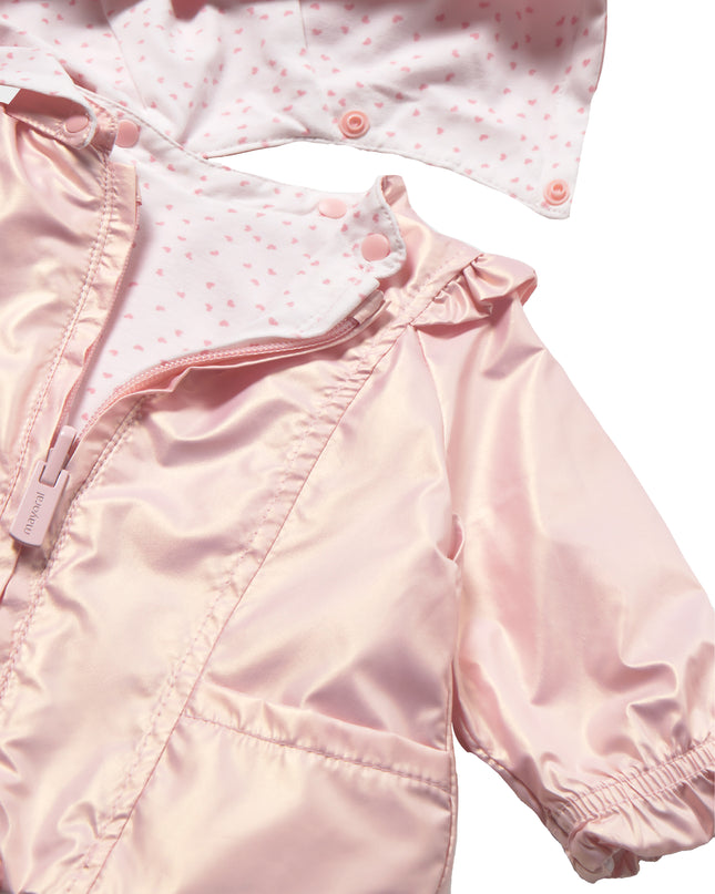 kids atelier mayoral Pink Hooded Glossy Jacket
