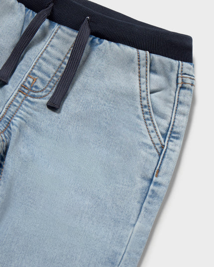 kids atelier mayoral Light Blue Jeans With Elastic Waistband