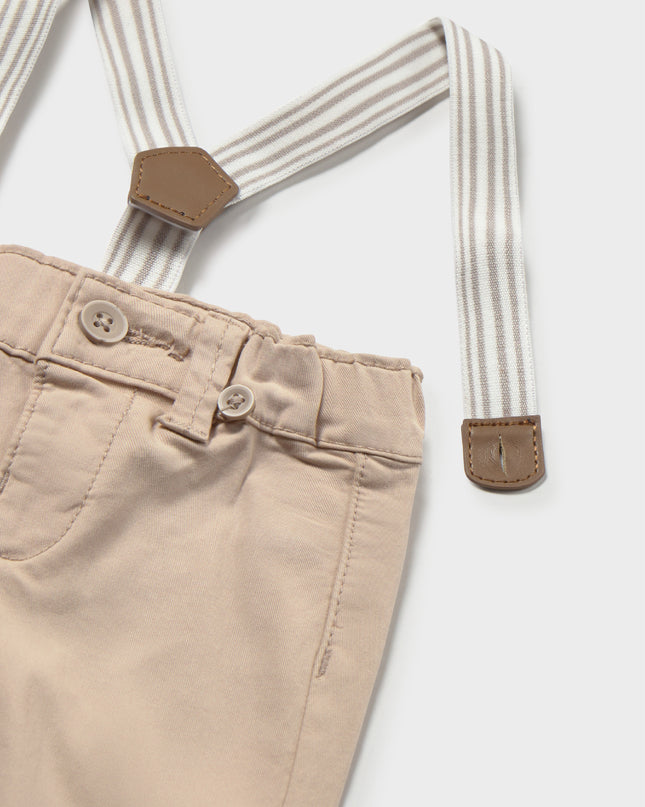 Kids atelier mayoral Beige Pants Baby With Suspenders
