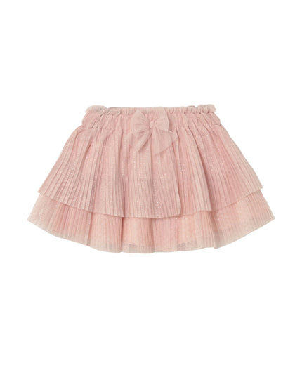 kids atelier mayoral Pink Baby Pleated Tulle Skirt