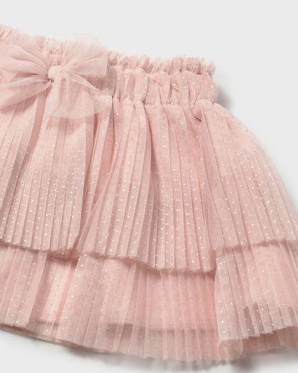 kids atelier mayoral Pink Baby Pleated Tulle Skirt