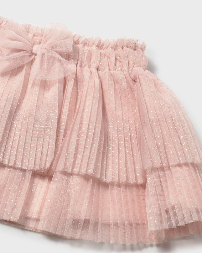 kids atelier mayoral Pink Baby Pleated Tulle Skirt
