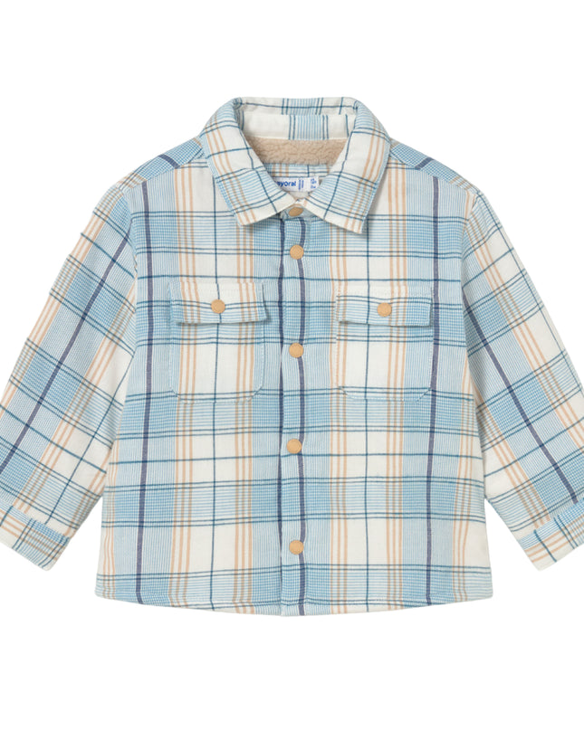 kids atelier mayoral Blue Checked Overshirt