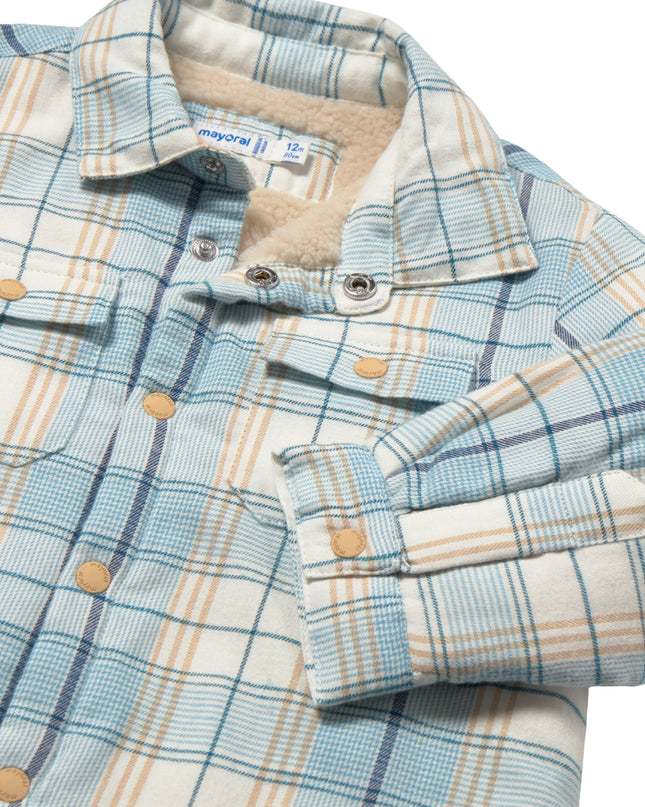 kids atelier mayoral Blue Checked Overshirt