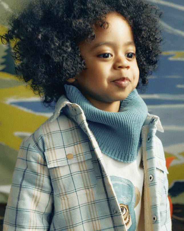 kids atelier mayoral Blue Checked Overshirt