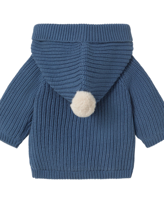 kids atelier mayoral Navy Knitted Hooded Jacket