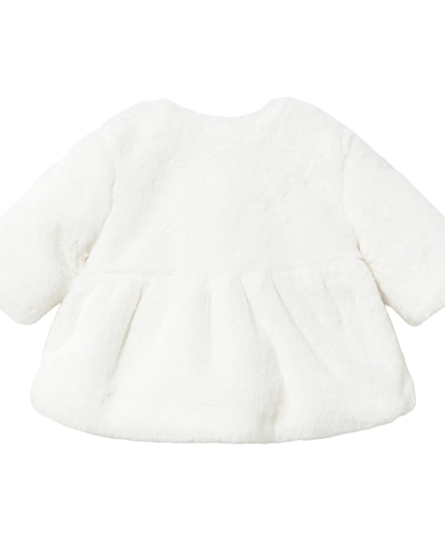 kids atelier mayoral White Faux Fur Coat