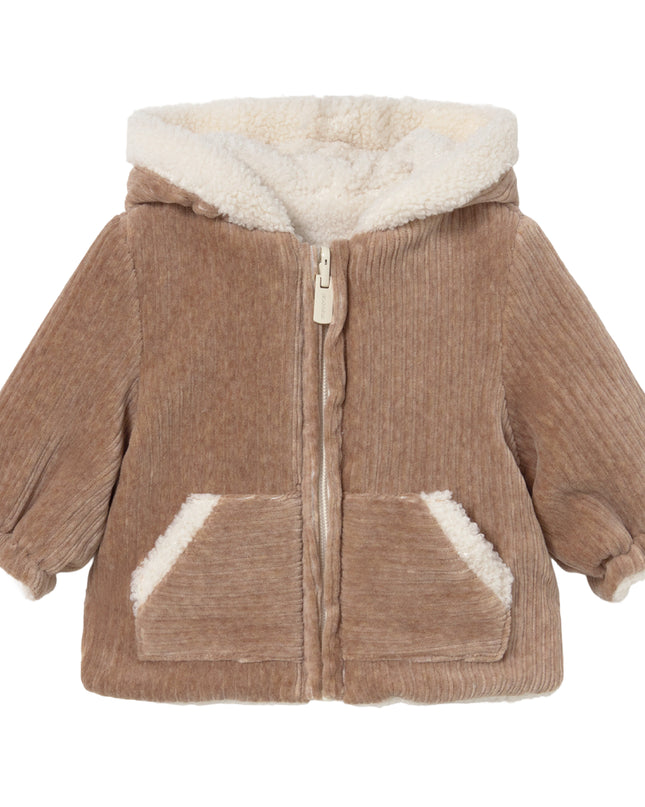 kids atelier mayoral Brown Reversible Fur Jacket