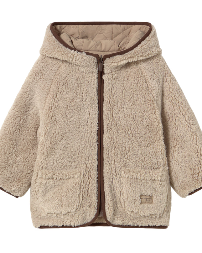 kids atelier mayoral Beige Lambswool Baby Coat