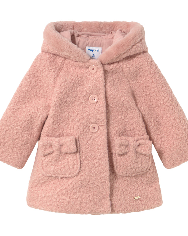 kids atelier mayoral Pink Terry Hooded Coat