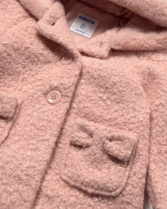 kids atelier mayoral Pink Terry Hooded Coat