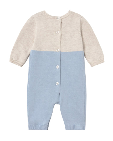 kids atelier mayoral Blue Knit Baby Romper