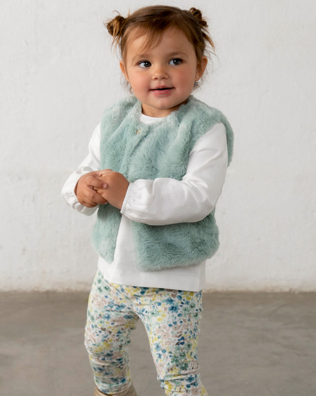 kids atelier mayoral Anise Butterfly Vest Outfit Set