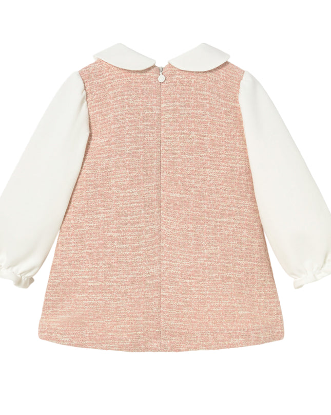kids atelier mayoral Pink Textured Baby Dress
