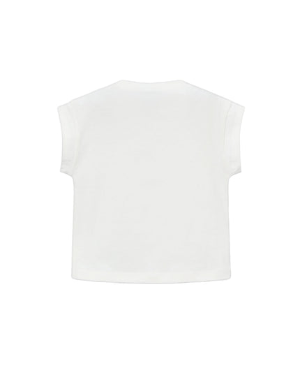 kids atelier mayoral White Doll Print T-Shirt