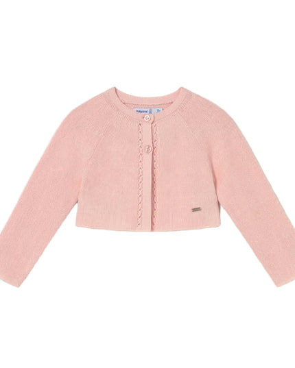 kids atelier mayoral Light Pink Baby Tricot Cardigan
