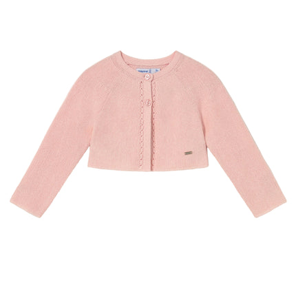 kids atelier mayoral Light Pink Baby Tricot Cardigan