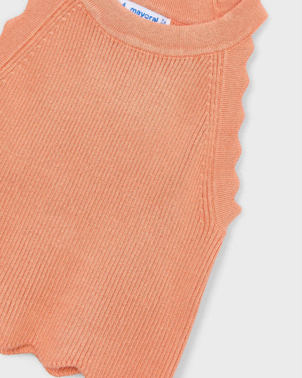 kids atelier mayoral Peach Halter Neck Top