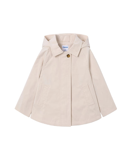 kids atelier mayoral Light Beige Hooded Windbreaker