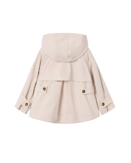 kids atelier mayoral Light Beige Hooded Windbreaker