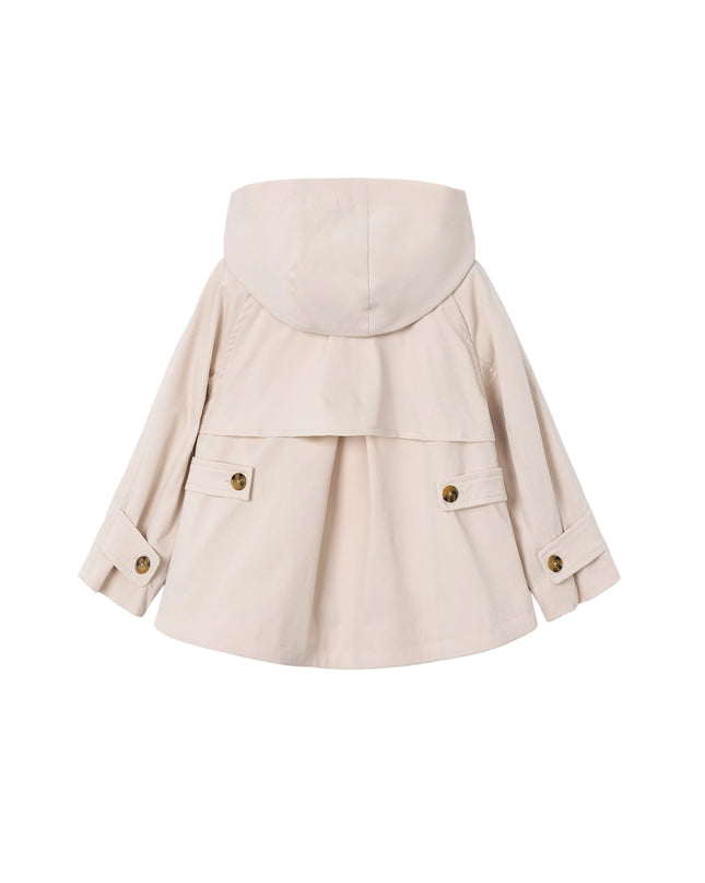 kids atelier mayoral Light Beige Hooded Windbreaker