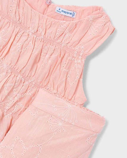 kids atelier mayoral Pink Lace Two‑Piece Outfit
