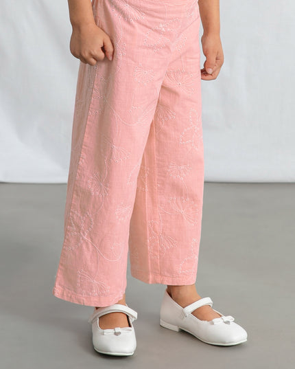 kids atelier mayoral Pink Lace Two‑Piece Outfit