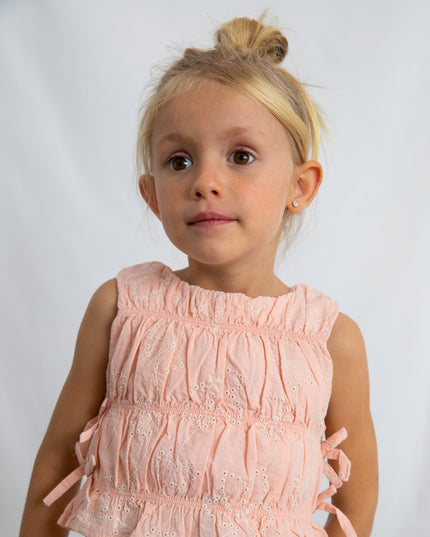 kids atelier mayoral Pink Lace Two‑Piece Outfit