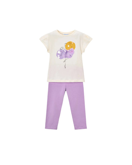 kids atelier mayoral Lavender Leggings Set