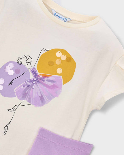 kids atelier mayoral Lavender Leggings Set