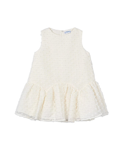 kids atelier mayoral White Plumeti dress