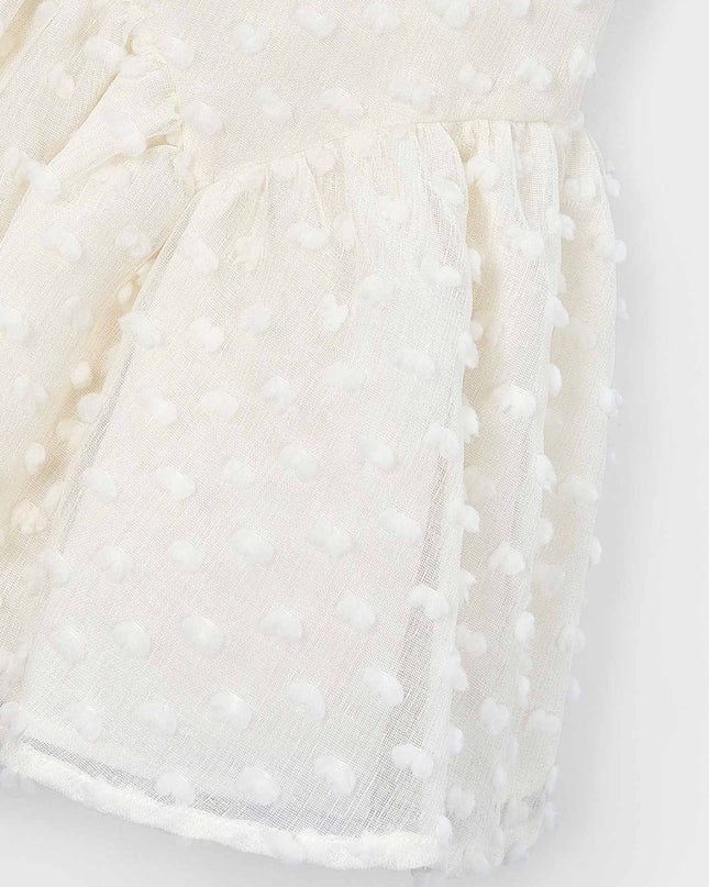 kids atelier mayoral White Plumeti dress