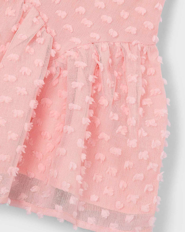 kids atelier mayoral Pink Plumeti dress
