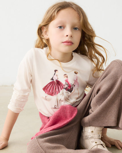 kids atelier mayoral White Fashion Sketch Tee