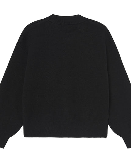 kids atelier mayoral Black Heart Button Cardigan